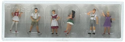 Preiser 10674 Beer Drinkers in National Costume (6) Exclusive Figure Set