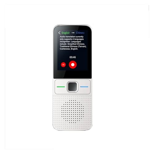 翻訳ペン T10スマート音声翻訳機 137言語対応 リアルタイムオンラインインスタントオフライン翻訳 AI学習変換 翻訳機 ディスレクシア用ペン読書ツール(WHITE)