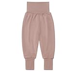 Engel Natur | Baby Nabelbund Hose | 70% Wolle (kbT), 30% Seide (DE/NL/SE/PL, Numerisch, 86, 92, DustyRose)