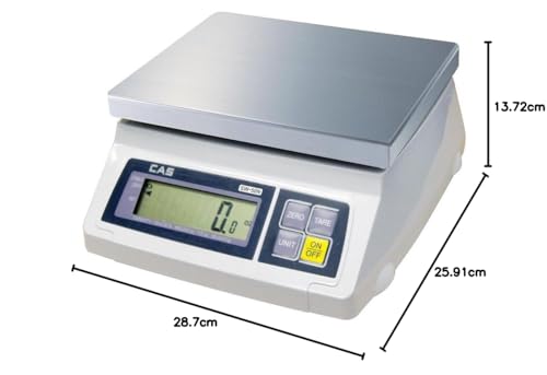 Image of CAS SW-1 (50) SW Series Portion Control Bench Scale, 50lb Capacity, 0.02lb Readability