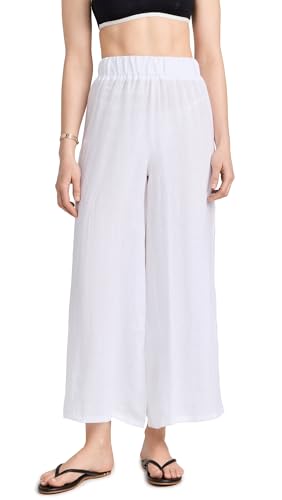 Women's Tallows Linen Wide Leg Pant Swimsuit Cover Up