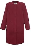 shego quilted jacket Gerade geschnitten Sheego Kurzmantel Mantel Gehrock Jacke Damen Plusgröße, Farbe:rot, Damengrößen:48