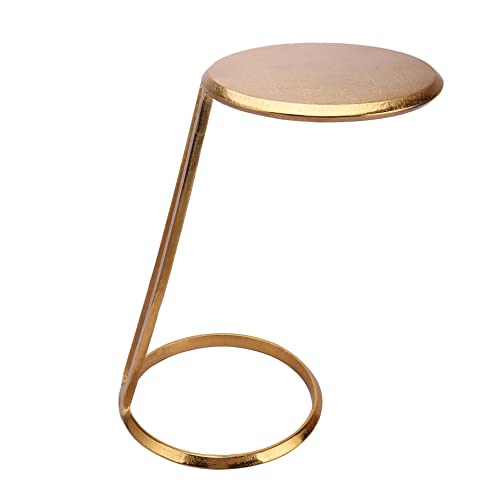 Image of Decor de Maison Brings Handcrafted Slanted Nesting Tables Large in Metal | Bed Side & Sofa Side Tables | End Table for Living Room, Bedroom, Office, Home Decor, Coffee Table (Gold, Small)