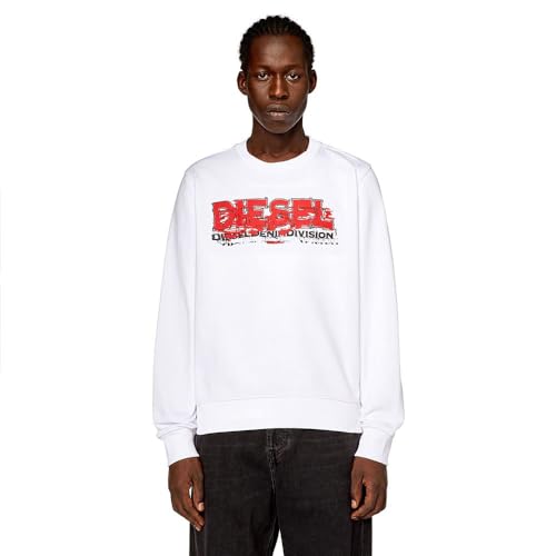 Felpa Diesel S-GINN-K40 le sweatshirt blanc XL pour un look décontracté