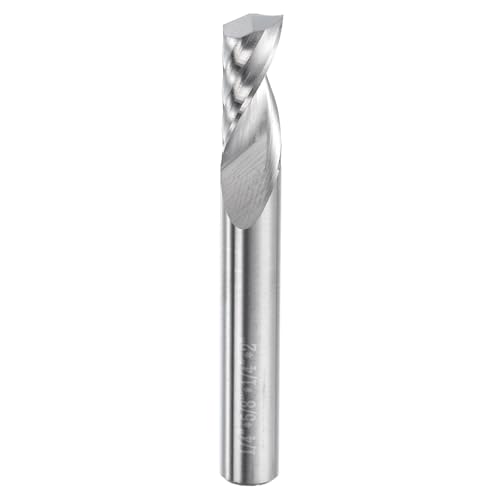 Broca de fresadora en espiral para corte limpio de paneles acrílicos y madera en talleres CNC