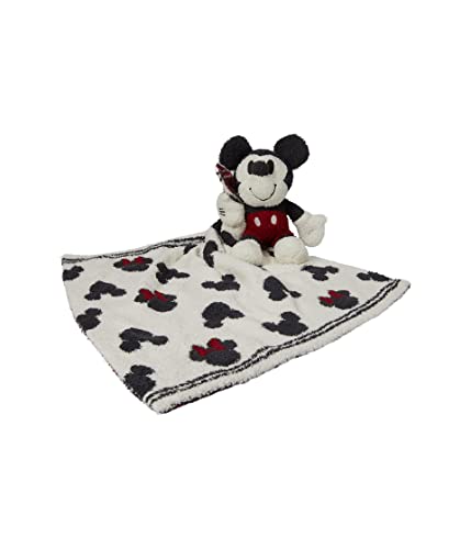 Image of Barefoot Dreams CozyChic Disney Classic Mickey Mouse Blanket Buddie, Cream Multi, One Size