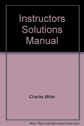 Instructors Solutions Manual 0321076044 Book Cover