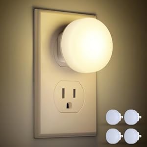 FOLKSMATE LED Night Lights Plug into Wall 5-Pack, Plug in Night Light with Auto Light Sensors, 3000K Soft White Small Nightlight for Adults, Kids Room, Bedroom, Bathroom, Hallway, Kitchen, Stairs