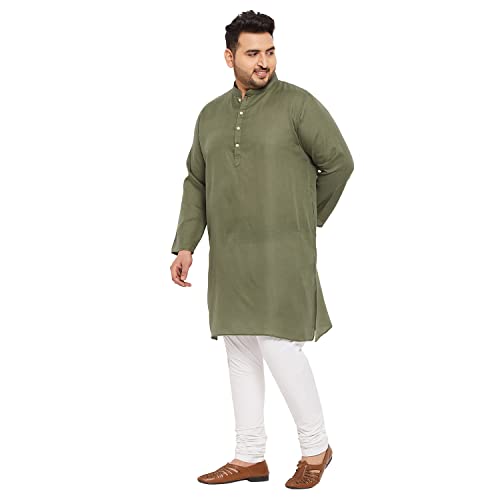 Image of Bigbanana Plus Size Men Regular Fit Kurta