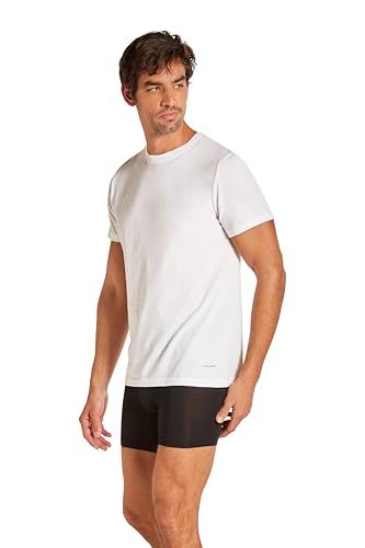 TAHARI Men's 4-Pack Cotton Stretch Crew Neck T-Shirt – Soft, Breathable & Flexible Fit Undershirt3