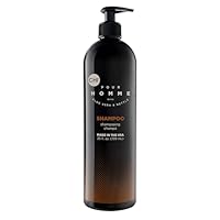 CHI pour Homme Moisturizing Daily Shampoo For Men, Helps Create Thicker Hair, Made With Aloe Vera & Nettle, Fresh, Woody Scent, Sulfate-Free, 25 oz