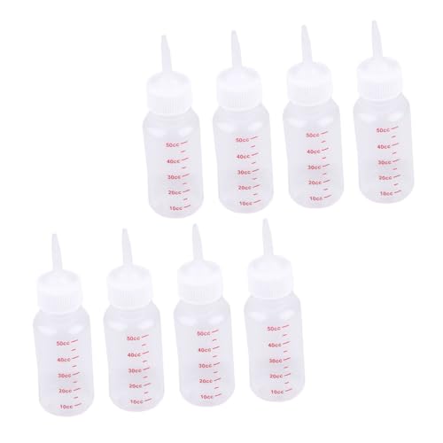 Abaodam 8Pcs Silicone Puppy Nursing Bottles for Newborn Pets Reusable Feeding Bottles with Soft Nipples for Kittens and Small Animals Capacity Leak Design