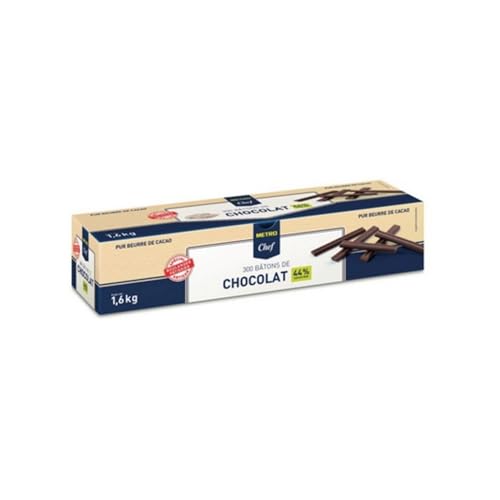 METRO Chef Bâtons de chocolat 44% cacao 300 pièces boîte 1.6 kg