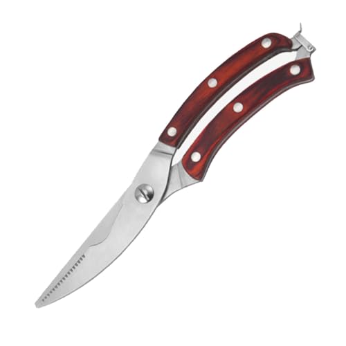 TIDTALEO Ciseaux Acier Inoxydable pour Cuisine Ciseaux à Os Poisson avec Poignées Ergonomiques Outil de Coupe Pratique pour Viande et Légumes pour Maison Restaurant