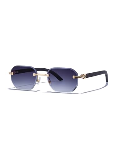 Image of Rimless Sunglasses for Men&Women with Narrow Face Fashion Frameless Shades(3050)