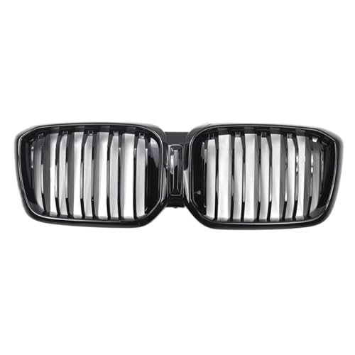 Calandre Avant Noir Brillant pour BMW X3 G01 X4 G02 LCI 2022-2023 Grille Radiateur 2slat