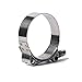 HKNNSDEED Worm Drive Hose Clamp，Stainless Steel Jubilee Clip Type Strong Hose Clamp Stainless Steel Pipe Round Clamp Ship Car Tractor Industrial Pipe Clip(Color:57 65mm)