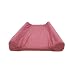 Acomoda Textil - Cambiador Bebé Impermeable Plastificado 50x70 cm. Colchón Antivuelco 100% Algodón Desenfundable, Acolchado y Lavable. (Rosa)