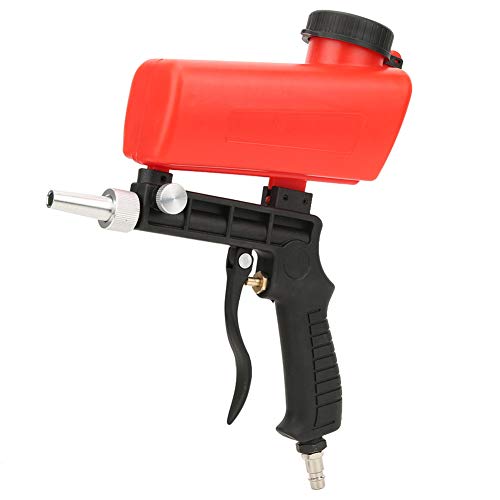 Mini Pistolet de Sablage Portatif Portatif de Blaster de Sable d'air, Alimentation par gravité avec le Pistolet de Pulvérisation d'entrée d'air de 1/4