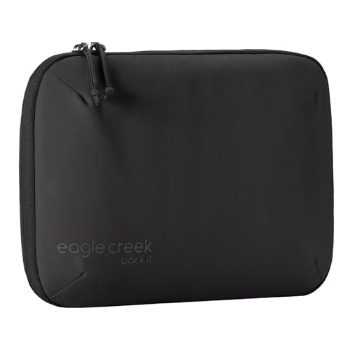 eagle creek Pack-It E-Tools Organizer Pro - Compact Tech Accessory Pouch With Charging Cord Organizer - Small Tech Accessories Pouch - Travel Essentials - Black