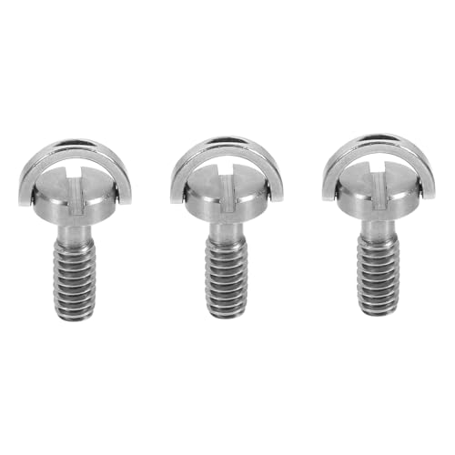 VANZACK 3 pièces Vis Acier Inoxydable pour Fixation Rapide Appareil Photo Compatible Trépied Monopode Tête Lot