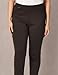 Rafaella Missy Slim Ponte Dress Pants For Women, Pull-On Waistband, 30.5” Inseam, Stretch, Comfort Fit, Flat Front (Sizes 4-16), Dark Chocolate, 12