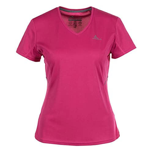 Peak Mountain ACRIM/ZE T-Shirt Manches Courte de randonnée Femme, Fushia, FR : S (Taille Fabricant : S)