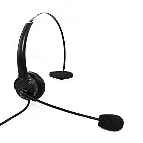 PopHMN USB Headset mit Mikrofon, Kopfhörer mit Geräuschunterdrückung und verstellbarem Mikrofon für PC Laptop