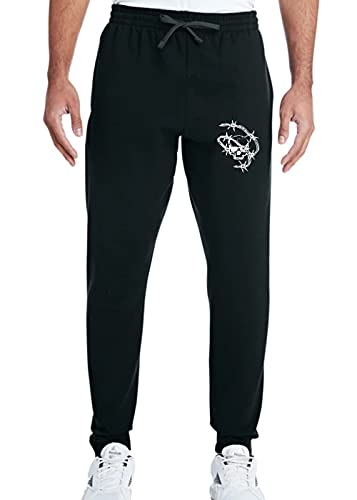 Barbed wire skull Men's Women's jogger sweatpants