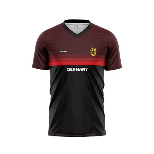 GenZGenji Germany Football/Soccer Jersey | National Team Supporter's Edition 2026 (B# Brown), Large