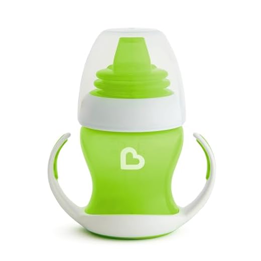 Munchkin Gentle Transition Trainer Cup, 4 Ounce, Green