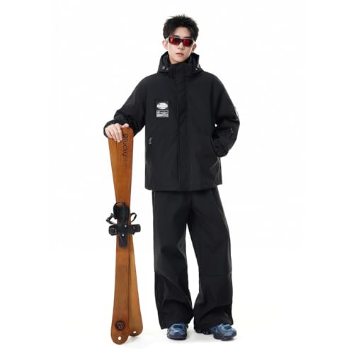 [EASLADY] XL[EFA ㉺Zbg Y fB[X h8000mm Xm[EFA ZbgAbv ϊ h ȓ H Et[ht ʋC hpc jp XL[ Xm[{[h AEghA (ubN,3XL)