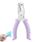 Lochzange Papier, Einzellocher, Lochzange Basteln, Ein Loch Locher, Einzellochstanze, für Tags, DIY Handwerk, Home Office Schulbedarf (Lila)