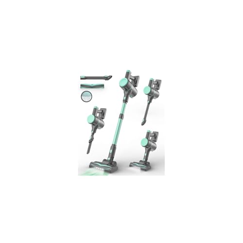 Image of UML0 N8 Cordless Stick Vacuum Cleaner,Lightweight Vacuum Cleaner with Powerful Suction,Self-Standing,Rechargeable Vacuum Cleaners for Home Hardwood Floor Carpet Pet Hair (Citron)
