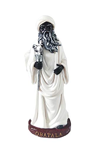 Obatala Statue Orisha Obatala Statue Holy Figurine Powerful Man (5 Inches)