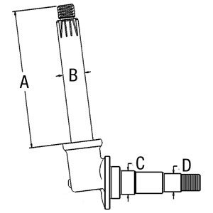 Spindle RH/LH Part No: A-161387A