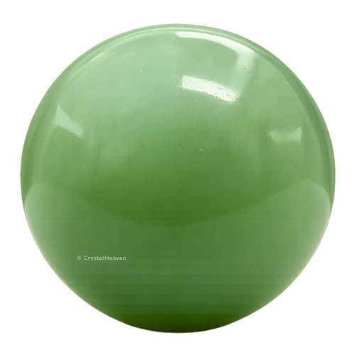 Image of Certified Green Aventurine Crystal Ball for Meditation | Premium Crystal Vastu Items for Home and Feng Shui Items for Good Luck - Pooja Supplies and Spiritual Practices (1.5 inch Inch)