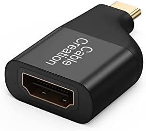 USB C to HDMI 4K, CableCreation Mini Size Aluminum Type C to HDMI Female Adapter, Thunderbolt 3 Compatible for MacBook Pro 2019/2018, Galaxy S9/Note 10, Surface Book 2, XPS 13/15