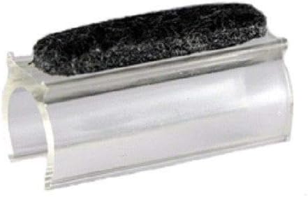 KCHEX 1/2" Replacement Sled Felt Base Glides with Felt for Metal Rail Chair Bench Furniture Set of 4