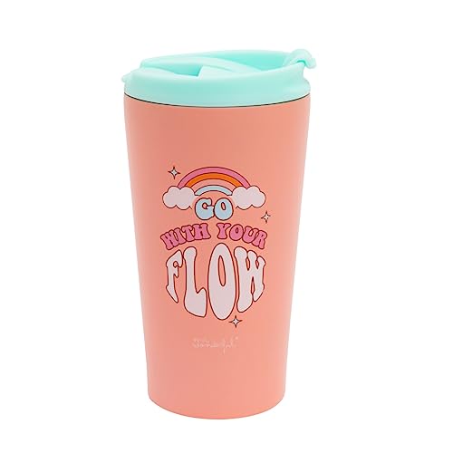 Mr.Wonderful Taza take away, térmica, Go with your flow, 15,5 x 9 x 8