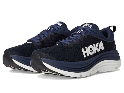 Hoka Men's Gaviota 5 Sneaker, Varsity Navy/White, 10