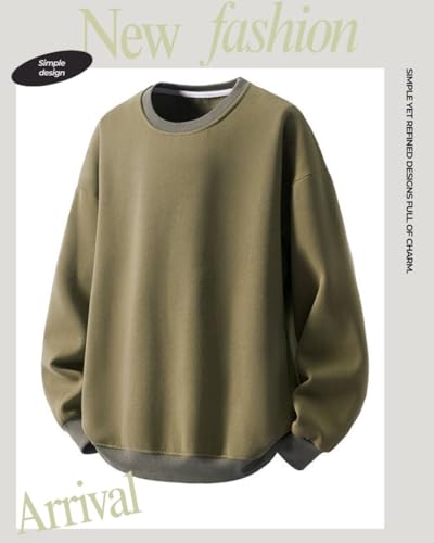 foveitaa トレーナー メンズ Tシャツ 長袖 春秋服 無地 パーカー の商品画像 1