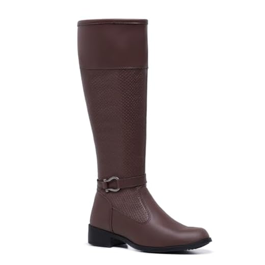 Bota Feminina Cano Longo Montaria Estela com Zíper Lateral (Capuccino, BR, Adulto, Numérico, 38)