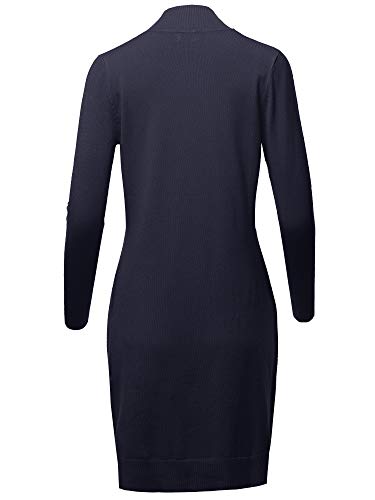 Image of STARJJ Womens Soft Stetchy Knit Longline Open Front Sweater Cardigan with Pockets (S-3X)