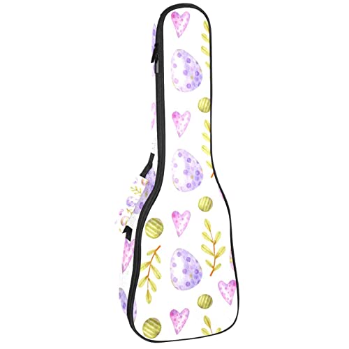Sac ukulélé ténor étanche et rembourré avec motif œuf de Pâques
