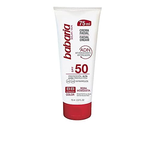 Babaria-Crema facial solar factor de protección alta 50SPF