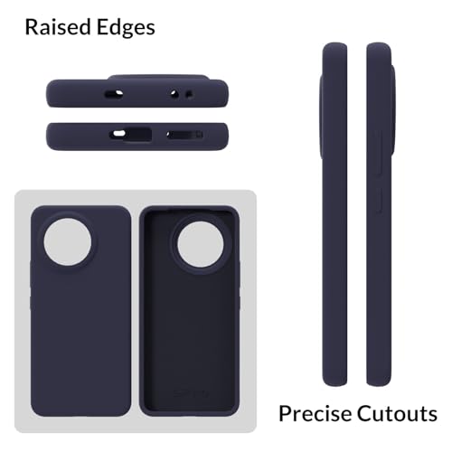 Image of SPRIG Compatible with Mi 14 CIVI Premium SilkTone Back Cover Drop Tested Shock Proof Mobile Case for Men, Women, Boys and Girls with Camera Protection (Midnight Blue)