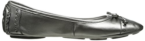 Anne Klein Sport Women's Buttons Synthetic Ballet Flat, Ivory, 10 M US - Image 4