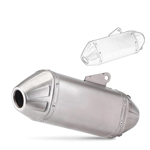 Échappement moto argenté de haute précision pour ligne DUKE790 et CF800MT