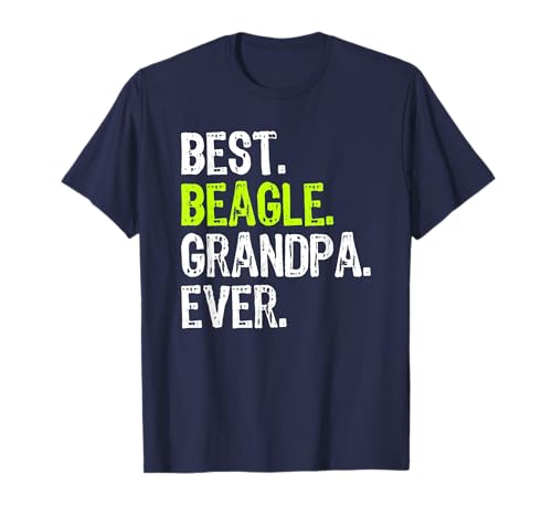 Mejor Beagle Grandpa Ever Dog Lover Camiseta